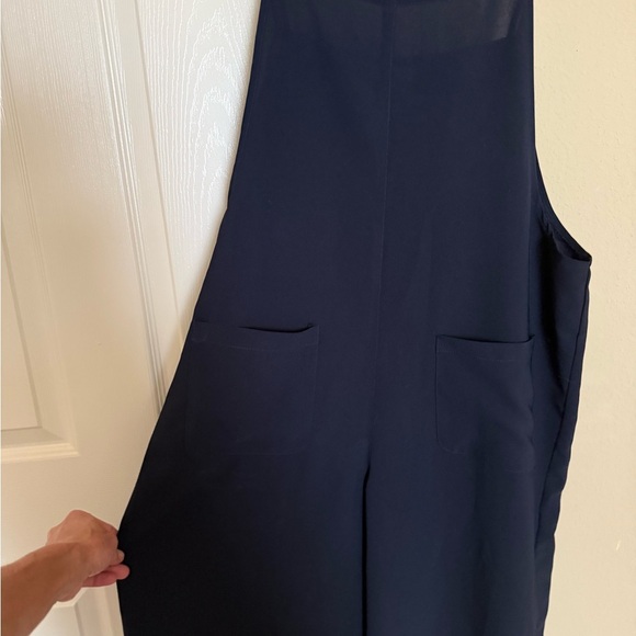 Moon River Elegant Navy Blue Jumpsuit - Picture 2 of 5